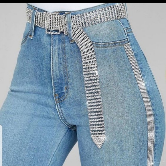 Dolls Kill Accessories - Rhinestone bling belt